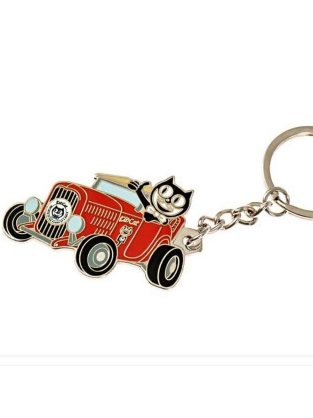 Kit-Cat Klock Red Roadster Keychain